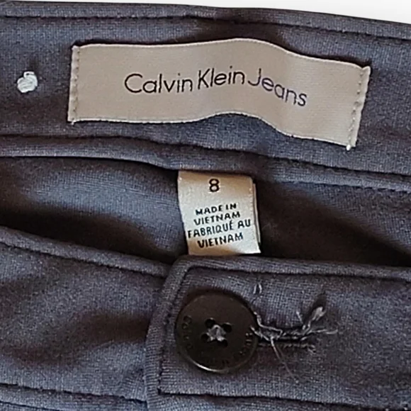 Calvin Klein Jeans Gray Buttoned Pants - Picture 2 of 4